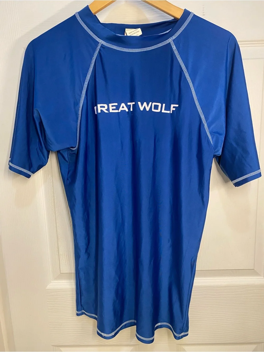 Bundle XL Great Wolf Lodge Men's Blue, Turquoise, & Gray Short-Sleeve Swim Shirt